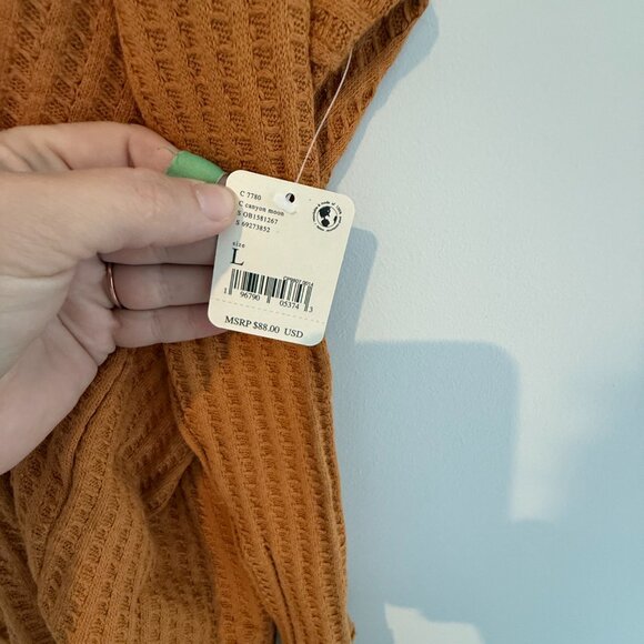 NWT Free People Juicy Long Sleeve in canyon moon - Picture 5 of 8